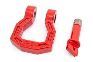 D-Ring - Rough Country - Forged - Red